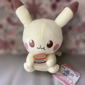 새상품 포켓피스 봉제 인형 맛있는 시간 피카츄