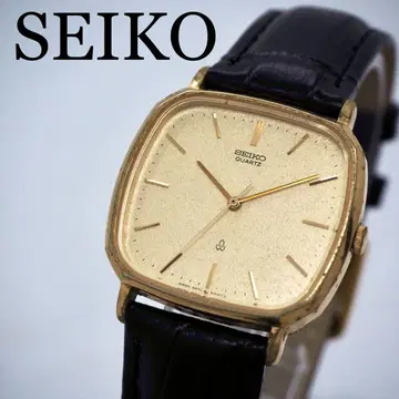 270 작동 SEIKO 시계 스퀘어 남성용 빈티지 골드
