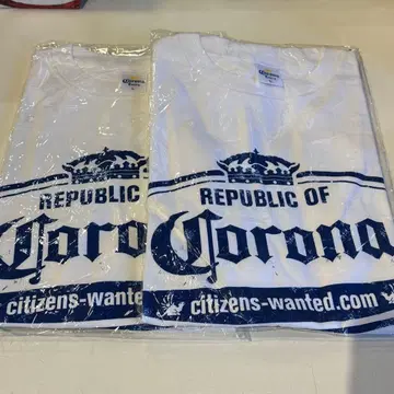 Corona REPUBLIC OF 티셔츠 2개 세트