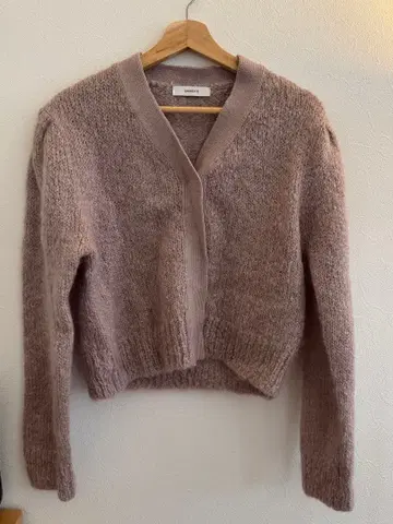 AMOMENTO 모헤어 니트 가디건