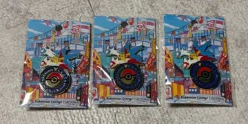 포켓몬 센터 후쿠오카 로고 핀즈 3종 세트