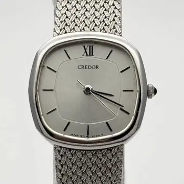 SEIKO 가동 CREDOR 크레도르 1271-5030 QZ 실버