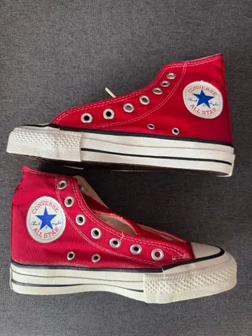80년대 USA제 CONVERSE ALL STAR 레드 하이컷