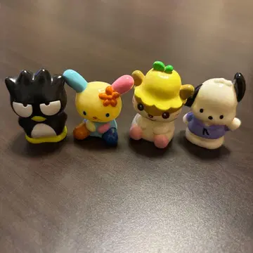 산리오 바츠마루 우사하나 코로코로밤린 포차코 피규어 세트