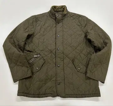 바버 퀼팅 자켓. 카키 S