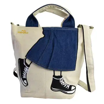 3WAY 백 캔버스 맨투맨 mis zapatos 미스사파토