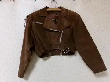 102892 SERGE MIKO 가죽 자켓 브라운 사이즈 40