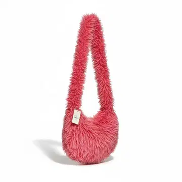 [새상품] 택 포함 ERL 핑크 퍼 메신저 백