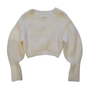 [ SNIDEL ] 스나이델 화이트 ONESIZE 풀오버 양모 알파카