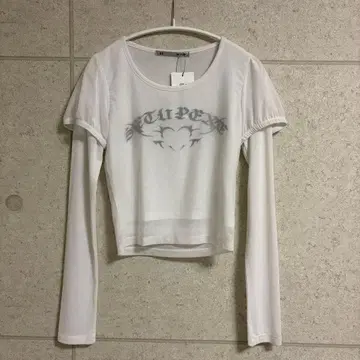 SETUPEXE MESH LAYERED TOP / WHITE