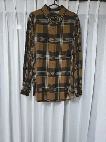 00s Claiborne 클레이본 레이온 체크 셔츠 옴브레