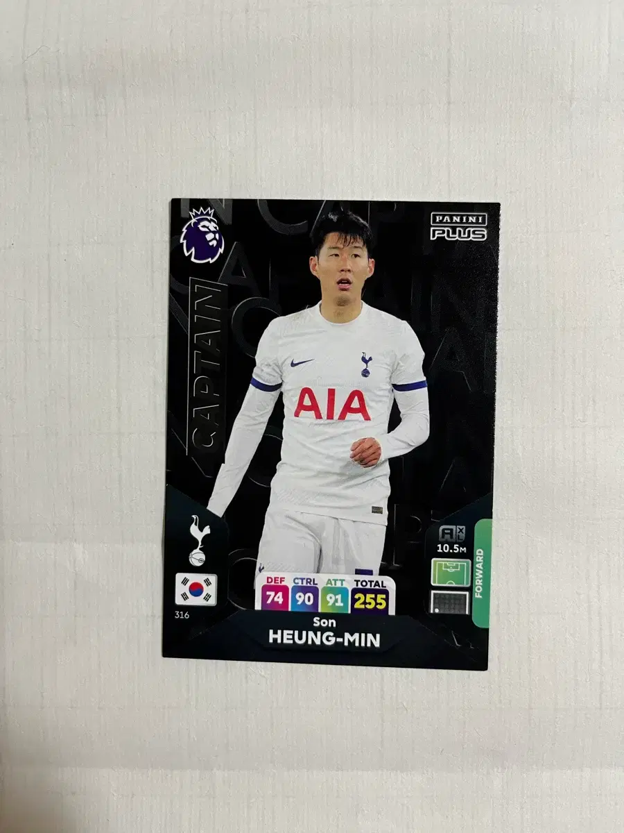 캡틴 손흥민 파니니 축구카드