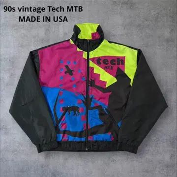 90s Tech MTB 나일론 자켓 멀티 컬러 L~XL 상당