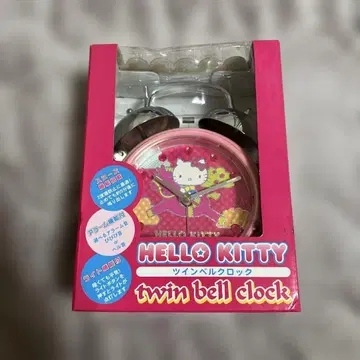[ 레트로 ] [ 미사용 새상품 ] 산리오 헬로키티 트윈 벨크로 시계