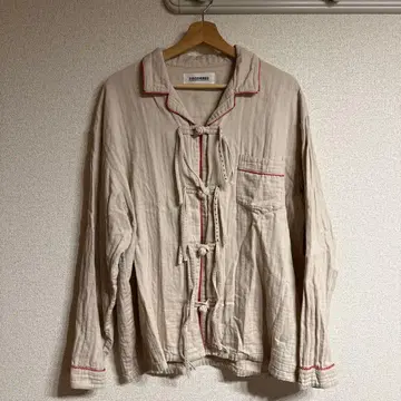 DIScovered 베이지 로프 고정 셔츠