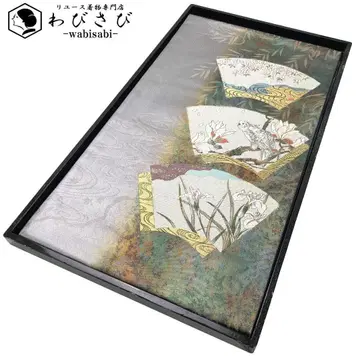 후쿠로 오비 경년화보 목란과 앵무새 지지문 유수 O-2850