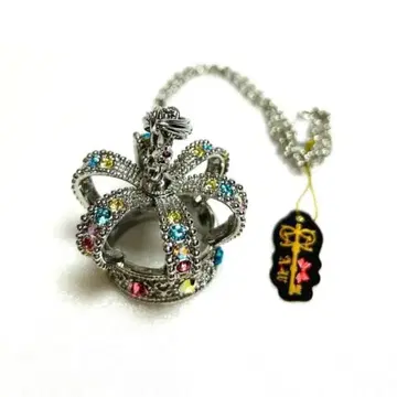 수요일의 앨리스 빅 크라운 목걸이 왕관 레어 실버 골드 대