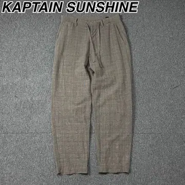 캡틴선샤인 이지 팬츠 린넨 실크 코튼 글렌체크