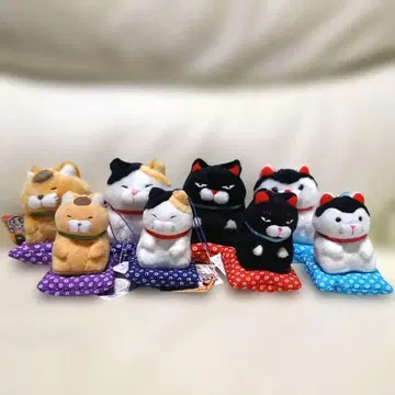 히게 만주 정좌 참 봉제 인형 마스코트