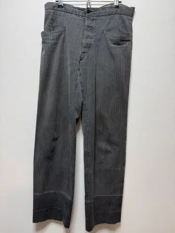 1930~40년대 빈티지 핀스트라이프 트라우저 신치 벨트