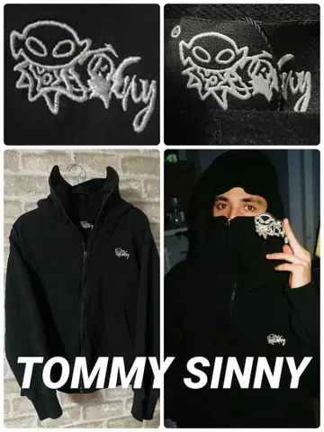 TOMMYSINNY 남성용 S 후드티 발라클라바 닌자