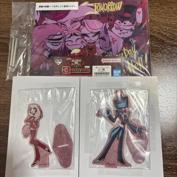 Hazbin Hotel 아크릴 스탠드 2개 아크릴 보드 세트