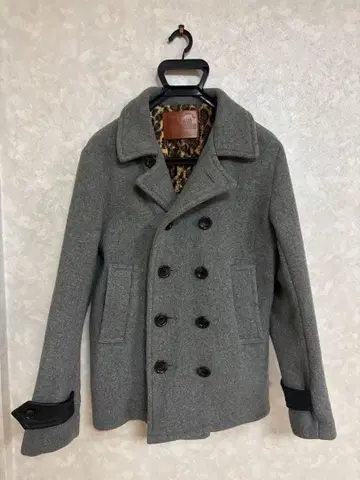 갱스터빌 빌 P코트 레오파드 호피 S사이즈 그레이 남성용