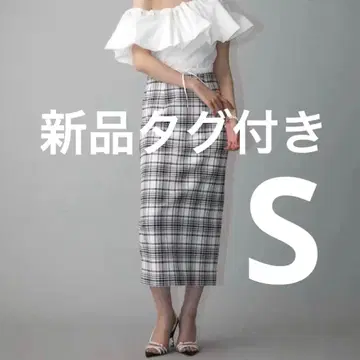 에이미 이스트 월 체크 타이트 Marin check 펜슬 스커트