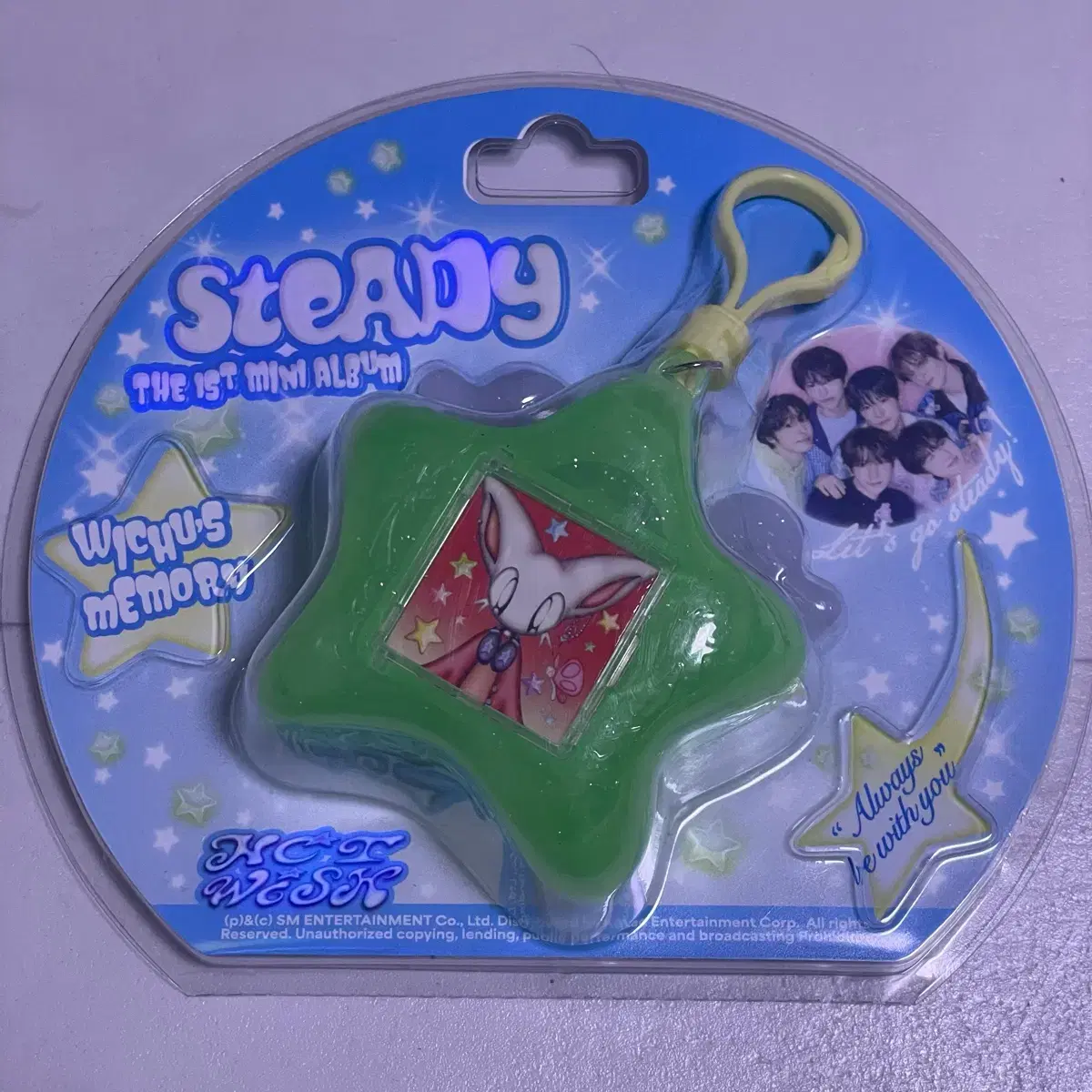Nct Wish Riku Steady Pop Up Heart Keyring wts on Bunjang Global Site.