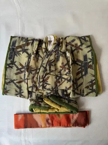 이치마츠 인형 기모노 오비 남아용 앤티크 인형