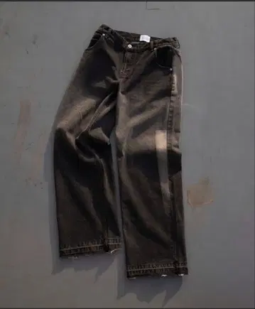 캄포 나무 페이드 블라스트 세미 배기 데님