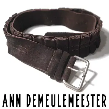 아카이브 새상품 앤드뮐미스터 08AW 장식 가공 가죽 벨트 L