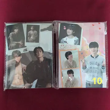 BTS 메모장 대 지민 & 정국 한국 제작자 장미