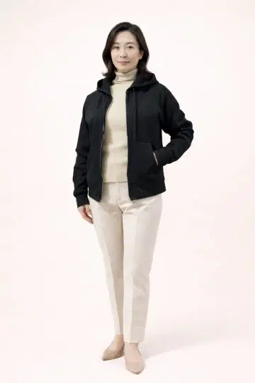 미사용 새상품 여성용 후드티 (블랙) L#PK01