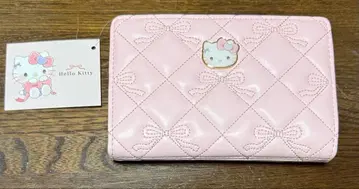 Hello Kitty 리본 무늬 접이식 지갑
