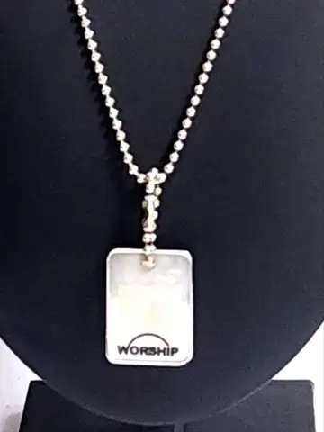 GARNI WORSHIP 로고 목걸이 Silver925 15.12g