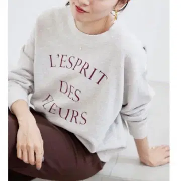 IENA 플뢰르 프린트 맨투맨