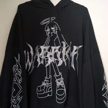 볼칸 & 아프로디테 후드티 블랙 엔젤 천사 라메 지뢰계