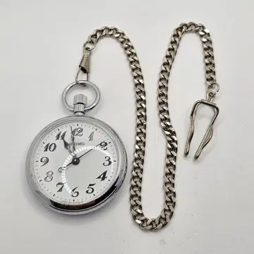 SEIKO 철도 시계 7C11-0010 회중시계 작동 중