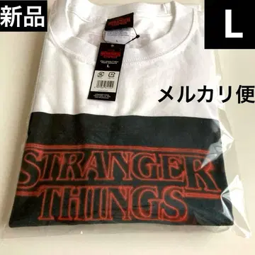 미사용 새상품 Netflix 기묘한 이야기 반팔 T셔츠 화이트/ L