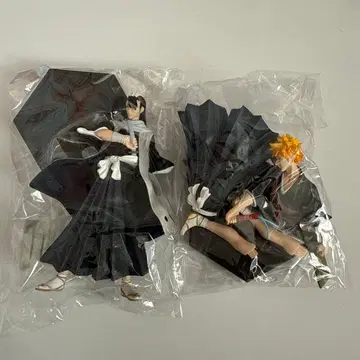 BLEACH 캐릭터즈 쿠치키 뱌쿠야 쿠로사키 이치고 피규어