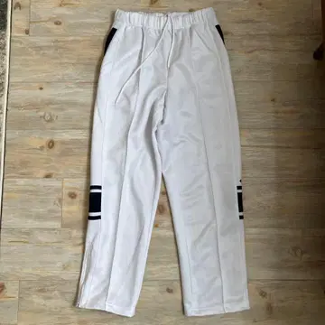 엘레쎄 저지 팬츠 L 사이즈 화이트 x 네이비