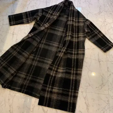 [ 미사용 ] SEADRAKE 가운풍 롱 울 코트