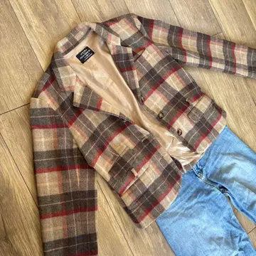 새상품급 폴로 랄프로렌 체크 무늬 자켓 오피스 캐주얼 빈티지