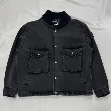 Phingerin 숄카라 데님 자켓 L 블랙