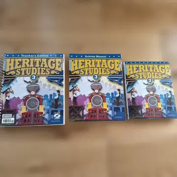BJU Press Heritage Studies 3 교재 세트