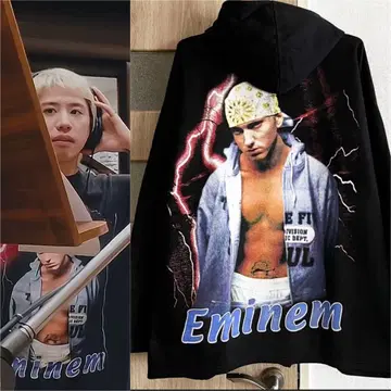 Eminem 풀 집업 후드티 유로제 부츠