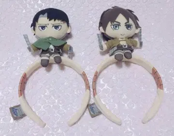 진격의 거인 리바이 엘렌 USJ 유니버셜 한정판 봉제 인형 머리띠