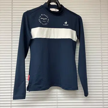새상품 le coq sportif 여성용 긴팔 셔츠 네이비