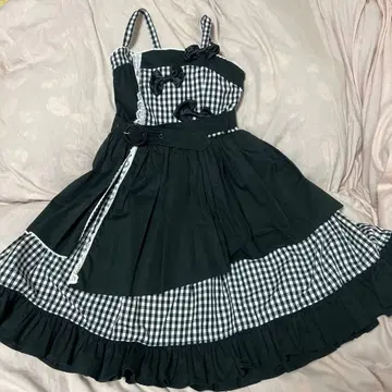 BABY,THE STARS SHINE BRIGHT 블랙 점프 스커트